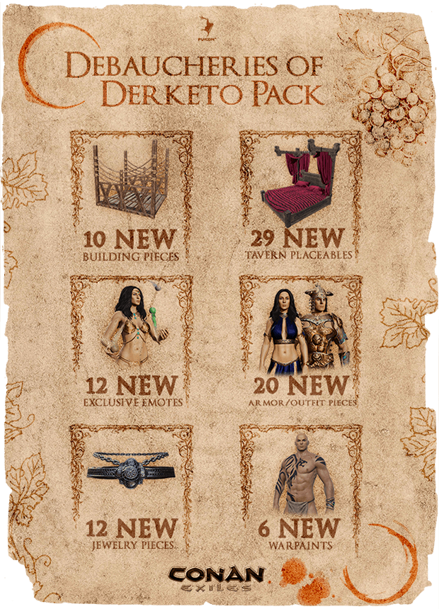Conan Exiles - Debaucheries of Derketo Pack